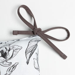 Сидушка на стул Доляна Plant leaves 42х42 см, 100% хл, рогожка 164 г/м2  фото 3