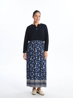 Beli Lastikli Desenli Kad?n Etek