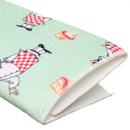 Цена за 2 шт. Коврик для сушки посуды 38*50см "Поваренок" мятный