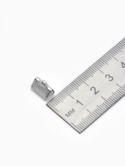 Цена за 4 шт. Зажим для ленты, (набор 20 шт.), цвет серебро, 10 мм, СМ-339