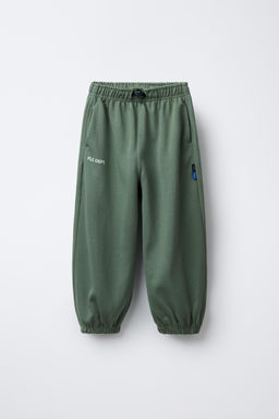 PLUSH JOGGER TROUSERS WITH STOPPERS