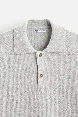BOUCLE TEXTURED POLO SHIRT - Zara фото 9