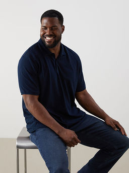 B?y?k Beden Polo Yaka %100 Pamuk Erkek Ti??rt