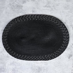 Салфетка для стола овальная / black 30*45 /уп 6/300/ ПРОМО АКЦИЯ Черная - Галеонтрейд фото 3