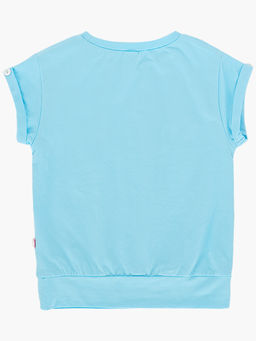 Футболка для девочки	 UD 0505 голубой - Mini maxi фото 4