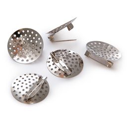 Zlatka Заготовки для броши DC-319/5 2.5 см 5 шт №02 под никель