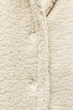 LONG FAUX SHEARLING COAT - Zara фото 15