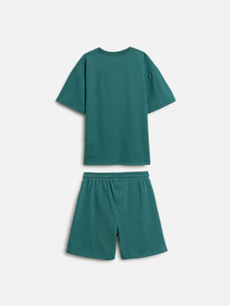ACOOLA / Набор детский для мальчиков ((1)футболка и (2)шорты) Sulawesi_set изумрудный фото 2