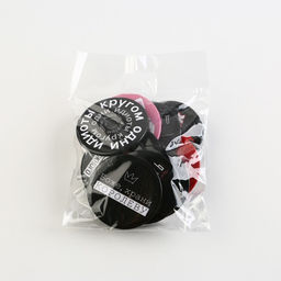 Цена за 10 шт. Значок закатной С приколом d=56 мм МИКС