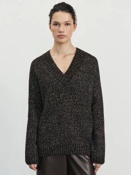 Джемпер с V-образным вырезом с шерстью альпаки / Zarina