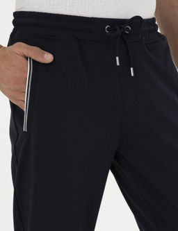 Темно-синие спортивные штаны узкого кроя - Cacharel фото 5