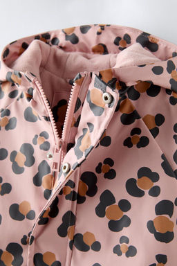 WATER-REPELLENT LINED MOON PRINT RAINCOAT - Zara фото 10