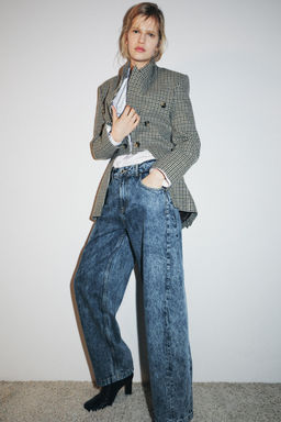 ZW COLLECTION BALLOON HIGH-WAIST JEANS - Zara фото 2