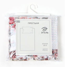 Простыня Этель Розовый прованс , 220*240 см, 100% хлопок, бязь, 125 г/м  фото 4