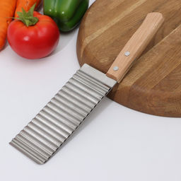 Цена за 2 шт. Нож для фигурной резки Доляна, 27×6 см, бежевый