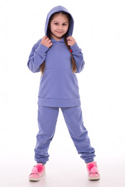 Костюм подростковый с шапкой 12-092б (светлый индиго)