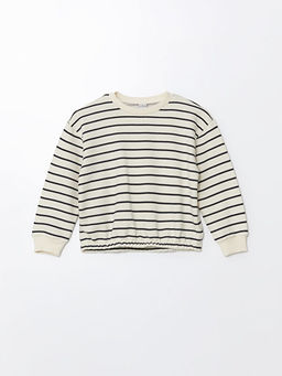 Bisiklet Yaka K?z ?ocuk Sweatshirt