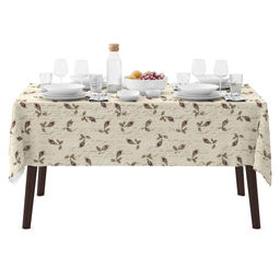 Шебби шик Скатерть 220х145см, длина стола до 180см, на 8-10 персон, рогожка 171г/м2, хлопок 100%, Домашняя мода (Россия)