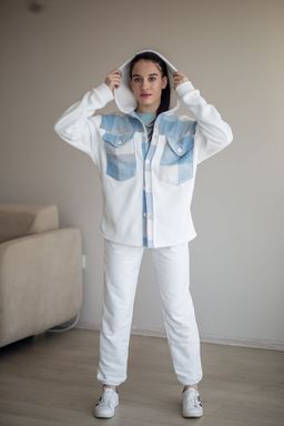 514 Рубашка c капюшоном, флис/голубая клетка - Knitka wear фото 6