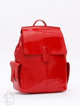 Рюкзак женский кожаный 18337-8 red Polina&Eiterou