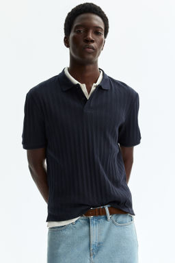 Polo en punto con textura Slim Fit - H&m фото 9