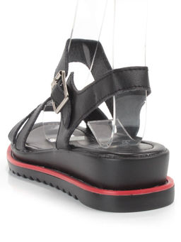 08-PEXL76-2 BLACK Босоножки женские (натуральная кожа) - Фабричный китай фото 5