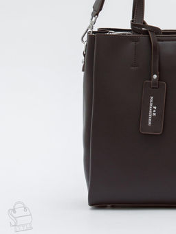 Сумка женская кожаная 6062L coffee Polina&Eiterou