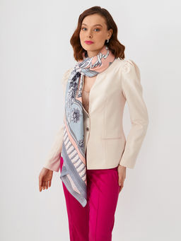 Большой, мягкий, тонкий и очень нежный двусторонний платок с рисунком. - Tantino фото 11