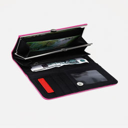 Кошелёк на магните, цвет фуксия - Simaland фото 3