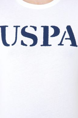 Мужская белая футболка с круглым вырезом Basic - U.s. polo assn фото 7