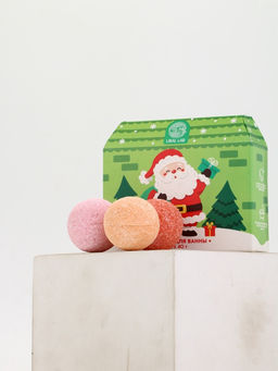 Бомбочки для ванны в домике Дед Мороз, набор 6 шт х 40 г, URAL LAB