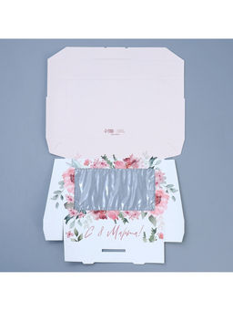 Цена за 5 шт. Кондитерская упаковка, коробка с ламинацией С 8 марта, 20 х 12 х 4 см