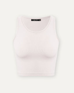 Укороченный белый топ - Incity фото 6