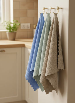 Цена за 2 шт. Набор салфеток из микрофибры 30*30 см OLS-140-7