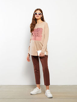 Kar?n Panelli D?z Hamile Pantolon