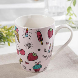 Кружка фарфоровая Доляна Сладости, 350 мл