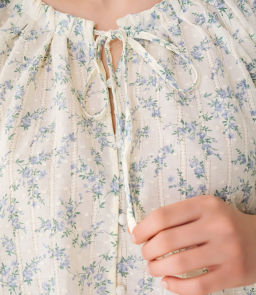 Блуза #КТ197 (1)-2, голубой, кремовый - Dommod фото 5