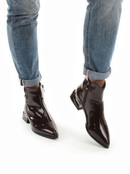 01-PCG265-3 VINOUS Ботинки демисезонные женские (натуральная кожа, байка) - Фабричный китай фото 4