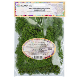 Blumentag BMSP-45 Мох королевский ягель стабилизированный окрашенный 45 г  5 г №01 салатовый  фото 3