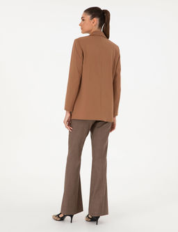 Vizon Flare Fit Y_n Kuma_ Pantolon