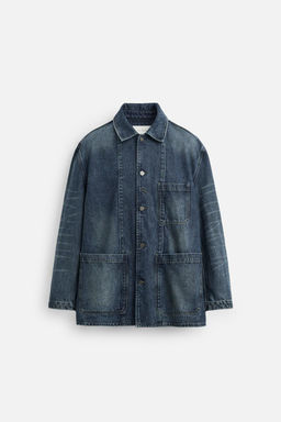 WASHED DENIM OVERSHIRT - Zara фото 7