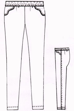 Брюки женские коричневые летние больших размеров