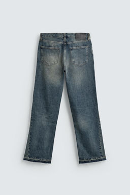 JEANS FLARE FIT LAVADO MANCHAS / Azul tinta - Zara фото 12