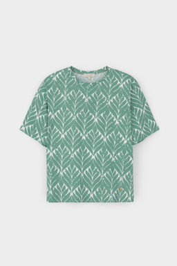 ЕВТ 3315/малахитовый зеленый,орнамент фуфайка жен