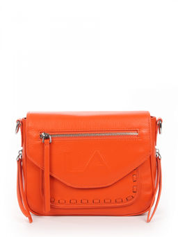 LACCOMA сумка АУ4636-оранжевый натуральная кожа хлопок