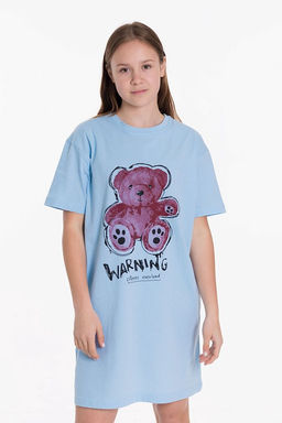 Сорочка М223082Пб голубой - Елена фото 4