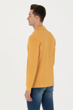 U. S. Polo Assn / Мужской горчичный базовый свитшот - U.s. polo assn фото 12