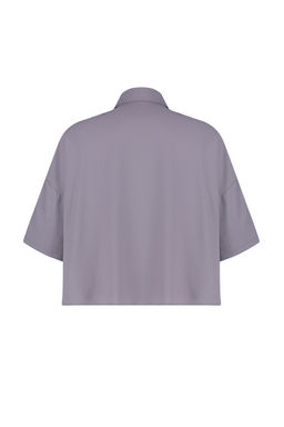 TRENDYOLMILLA Beyaz Oversize Genis Kal?p Fakir Kol Dokuma Gomlek TWOSS20GO0381  фото 25
