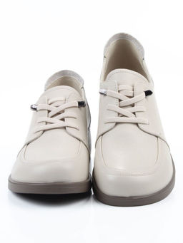 03-YDN15-23 LT. BEIGE Полуботинки женские (натуральная кожа)