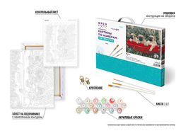 ФРЕЯ PNB/R2 №08 Набор для раскрашивания по номерам 30 х 40 см Мопсы  фото 7